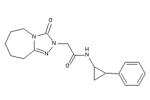 2-(3-keto-6,7,8,9-tetrahydro-5H-[1,2,4]triazolo[4,3-a]azepin-2-yl)-N-(2-phenylcyclopropyl)acetamide