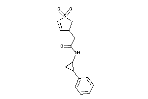 Image of 2-(1,1-diketo-2,3-dihydrothiophen-3-yl)-N-(2-phenylcyclopropyl)acetamide