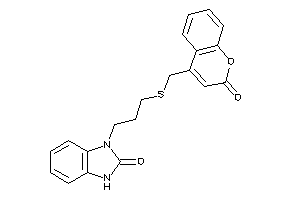 3-[3-[(2-ketochromen-4-yl)methylthio]propyl]-1H-benzimidazol-2-one