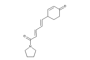 4-(5-keto-5-pyrrolidino-penta-1,3-dienyl)cyclohex-2-en-1-one