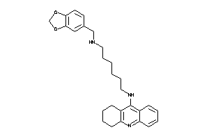 Image of Piperonyl-[6-(1,2,3,4-tetrahydroacridin-9-ylamino)hexyl]amine