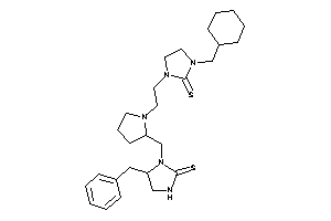 Image of 5-benzyl-1-[[1-[2-[3-(cyclohexylmethyl)-2-thioxo-imidazolidin-1-yl]ethyl]pyrrolidin-2-yl]methyl]imidazolidine-2-thione