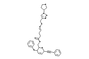 Image of 4-[(1-tetrahydrofuran-3-yltriazol-4-yl)methyloximino]butyric Acid [3-phenoxy-6-(2-phenylethynyl)-3,6-dihydro-2H-pyran-2-yl]methyl Ester
