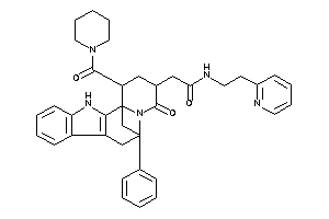 Image of 2-[4-keto-12b-phenethyl-1-(piperidine-1-carbonyl)-1,2,3,6,7,12-hexahydropyrido[2,1-a]$b-carbolin-3-yl]-N-[2-(2-pyridyl)ethyl]acetamide