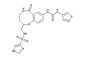 1-[2-[(1H-imidazol-4-ylsulfonylamino)methyl]-6-keto-2,3,4,5-tetrahydro-1,5-benzoxazocin-8-yl]-3-isoxazol-4-yl-urea