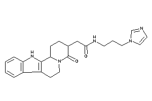 N-(3-imidazol-1-ylpropyl)-2-(4-keto-2,3,6,7,12,12b-hexahydro-1H-pyrido[2,1-a]$b-carbolin-3-yl)acetamide