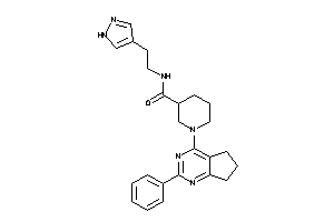 1-(2-phenyl-6,7-dihydro-5H-cyclopenta[d]pyrimidin-4-yl)-N-[2-(1H-pyrazol-4-yl)ethyl]nipecotamide