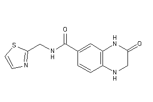 Image of 3-keto-N-(thiazol-2-ylmethyl)-2,4-dihydro-1H-quinoxaline-6-carboxamide