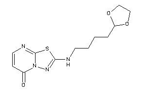 2-[4-(1,3-dioxolan-2-yl)butylamino]-[1,3,4]thiadiazolo[3,2-a]pyrimidin-5-one
