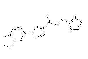 1-(1-indan-5-ylpyrrol-3-yl)-2-(4H-1,2,4-triazol-3-ylthio)ethanone