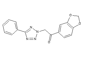 Image of 1-(1,3-benzodioxol-5-yl)-2-(5-phenyltetrazol-2-yl)ethanone