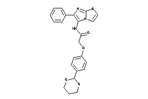 2-[4-(1,3-dithian-2-yl)phenoxy]-N-(6-phenylimidazo[2,1-b]thiazol-5-yl)acetamide