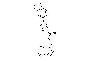 Image of 1-(1-indan-5-ylpyrrol-3-yl)-2-([1,2,4]triazolo[4,3-a]pyridin-3-ylthio)ethanone