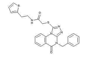 2-[(4-benzyl-5-keto-[1,2,4]triazolo[4,3-a]quinazolin-1-yl)thio]-N-[2-(2-thienyl)ethyl]acetamide