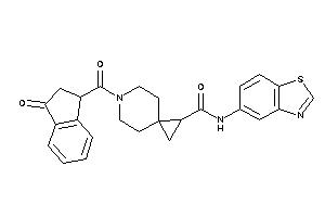 N-(1,3-benzothiazol-5-yl)-6-(3-ketoindane-1-carbonyl)-6-azaspiro[2.5]octane-2-carboxamide