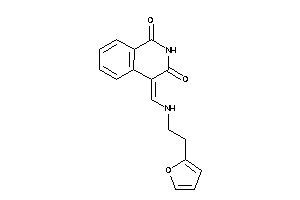 4-[[2-(2-furyl)ethylamino]methylene]isoquinoline-1,3-quinone