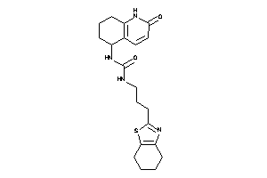 Image of 1-(2-keto-5,6,7,8-tetrahydro-1H-quinolin-5-yl)-3-[3-(4,5,6,7-tetrahydro-1,3-benzothiazol-2-yl)propyl]urea