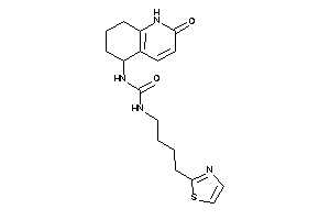 1-(2-keto-5,6,7,8-tetrahydro-1H-quinolin-5-yl)-3-(4-thiazol-2-ylbutyl)urea