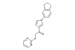 Image of 1-(1-indan-5-ylpyrrol-3-yl)-2-(2-pyrimidylthio)ethanone