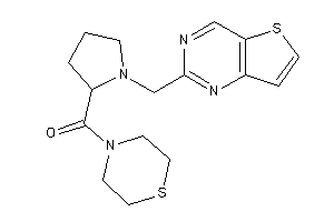 Image of [1-(thieno[3,2-d]pyrimidin-2-ylmethyl)pyrrolidin-2-yl]-thiomorpholino-methanone