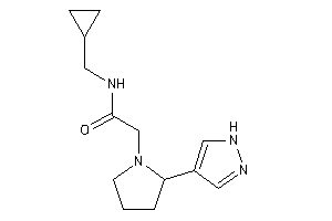 Image of N-(cyclopropylmethyl)-2-[2-(1H-pyrazol-4-yl)pyrrolidino]acetamide