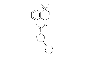 N-(1,1-diketo-3,4-dihydro-2H-thiochromen-4-yl)-3-pyrrolidino-pyrrolidine-1-carboxamide