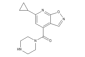 (6-cyclopropylisoxazolo[5,4-b]pyridin-4-yl)-piperazino-methanone