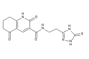 2,5-diketo-N-[2-(5-thioxo-1,4-dihydro-1,2,4-triazol-3-yl)ethyl]-1,6,7,8-tetrahydroquinoline-3-carboxamide