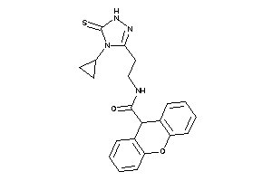 Image of N-[2-(4-cyclopropyl-5-thioxo-1H-1,2,4-triazol-3-yl)ethyl]-9H-xanthene-9-carboxamide