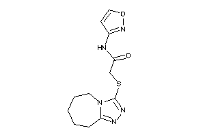 Image of N-isoxazol-3-yl-2-(6,7,8,9-tetrahydro-5H-[1,2,4]triazolo[4,3-a]azepin-3-ylthio)acetamide