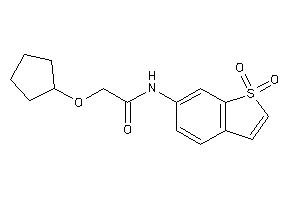 2-(cyclopentoxy)-N-(1,1-diketobenzothiophen-6-yl)acetamide