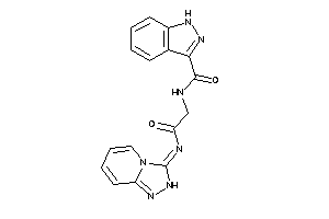 Image of N-[2-keto-2-(2H-[1,2,4]triazolo[4,3-a]pyridin-3-ylideneamino)ethyl]-1H-indazole-3-carboxamide