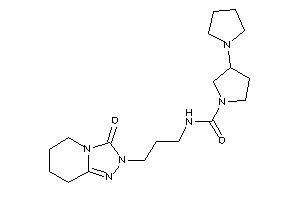 N-[3-(3-keto-5,6,7,8-tetrahydro-[1,2,4]triazolo[4,3-a]pyridin-2-yl)propyl]-3-pyrrolidino-pyrrolidine-1-carboxamide