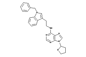 2-(1-benzylindol-3-yl)ethyl-[9-(tetrahydrofuryl)purin-6-yl]amine