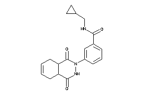 N-(cyclopropylmethyl)-3-(1,4-diketo-4a,5,8,8a-tetrahydro-3H-phthalazin-2-yl)benzamide
