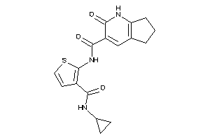N-[3-(cyclopropylcarbamoyl)-2-thienyl]-2-keto-1,5,6,7-tetrahydro-1-pyrindine-3-carboxamide