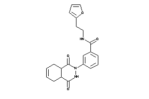 3-(1,4-diketo-4a,5,8,8a-tetrahydro-3H-phthalazin-2-yl)-N-[2-(2-furyl)ethyl]benzamide