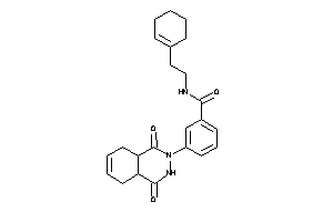 Image of N-(2-cyclohexen-1-ylethyl)-3-(1,4-diketo-4a,5,8,8a-tetrahydro-3H-phthalazin-2-yl)benzamide