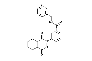 Image of 3-(1,4-diketo-4a,5,8,8a-tetrahydro-3H-phthalazin-2-yl)-N-(3-pyridylmethyl)benzamide