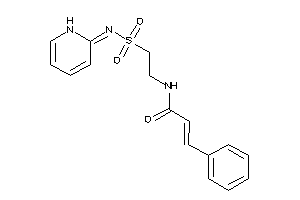 3-phenyl-N-[2-(1H-pyridin-2-ylideneamino)sulfonylethyl]acrylamide
