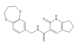 Image of N-(3,4-dihydro-2H-1,5-benzodioxepin-7-ylmethyl)-2-keto-1,5,6,7-tetrahydro-1-pyrindine-3-carboxamide