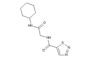 Image of N-[2-(cyclohexylamino)-2-keto-ethyl]thiadiazole-5-carboxamide
