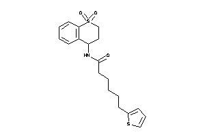 Image of N-(1,1-diketo-3,4-dihydro-2H-thiochromen-4-yl)-6-(2-thienyl)hexanamide
