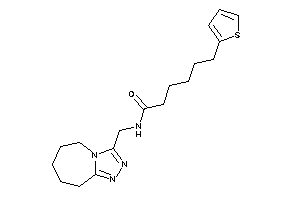 N-(6,7,8,9-tetrahydro-5H-[1,2,4]triazolo[4,3-a]azepin-3-ylmethyl)-6-(2-thienyl)hexanamide