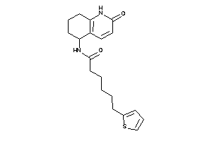 Image of N-(2-keto-5,6,7,8-tetrahydro-1H-quinolin-5-yl)-6-(2-thienyl)hexanamide