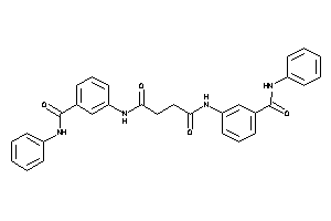 Image of N,N'-bis[3-(phenylcarbamoyl)phenyl]succinamide