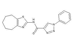 1-phenyl-N-(5,6,7,8-tetrahydro-4H-cyclohepta[d]thiazol-2-yl)triazole-4-carboxamide