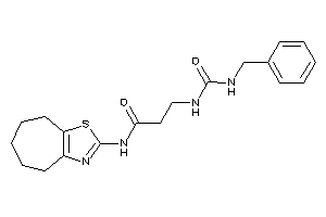 Image of 3-(benzylcarbamoylamino)-N-(5,6,7,8-tetrahydro-4H-cyclohepta[d]thiazol-2-yl)propionamide
