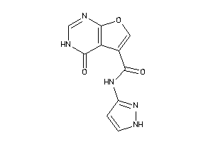 Image of 4-keto-N-(1H-pyrazol-3-yl)-3H-furo[2,3-d]pyrimidine-5-carboxamide
