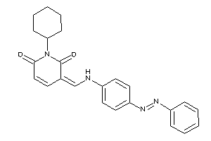 Image of 1-cyclohexyl-3-[(4-phenylazoanilino)methylene]pyridine-2,6-quinone